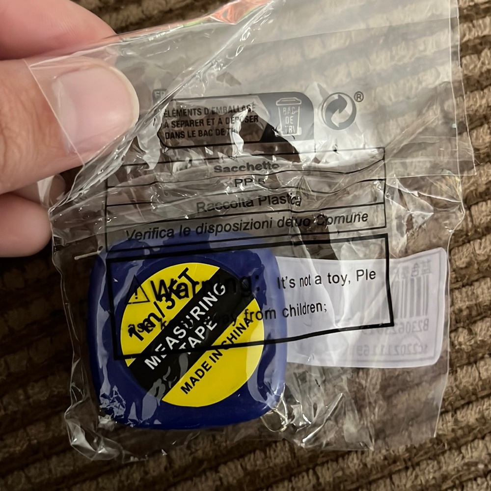 Small Measuring Tape Key Chain